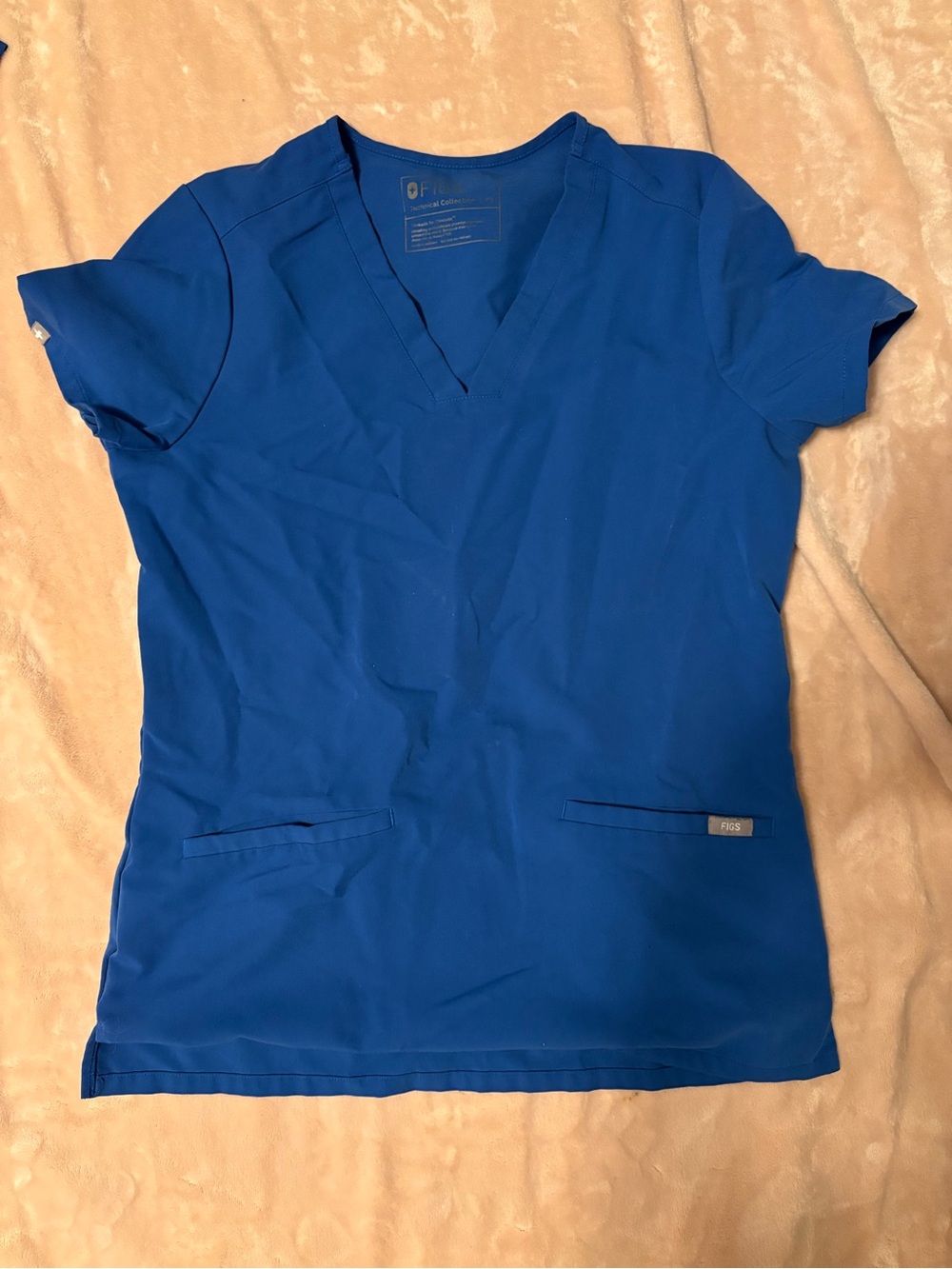 FIGS Women’s V-Neck Scrub Top in Royal Blue